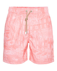 1081-35 Ramatuelle swimshort Porto Coral Red front