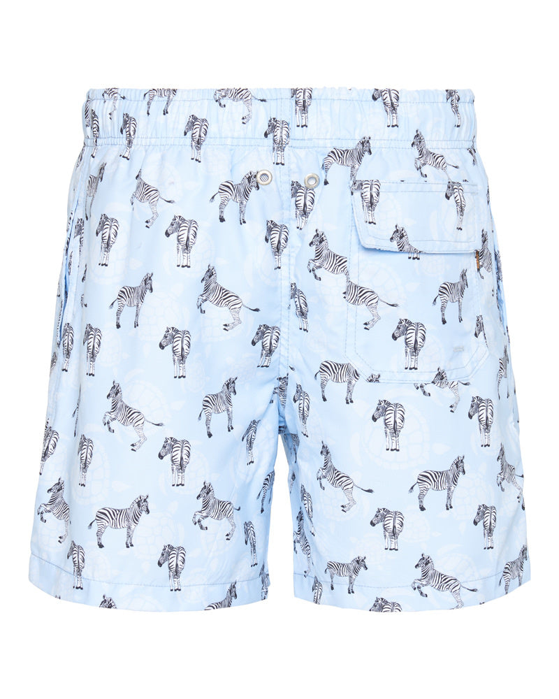 1079-10 Ramatuelle swimshort Zebra celeste back