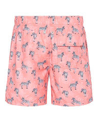 1079-35 Ramatuelle swimshort Zebra coral red back