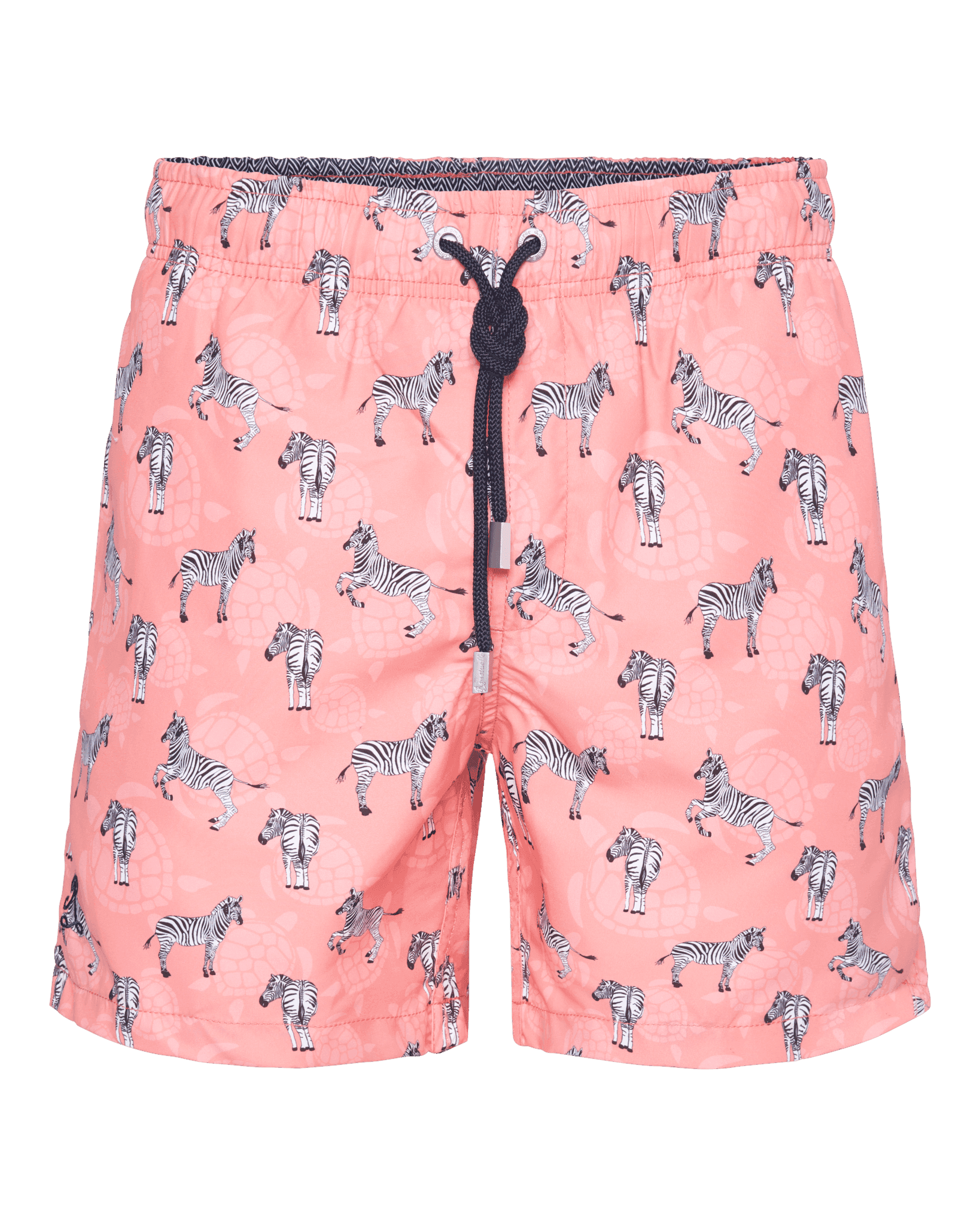 1079-35 Ramatuelle swimshort Zebra coral red front