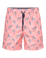 1079-35 Ramatuelle swimshort Zebra coral red front