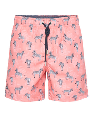 1079-35 Ramatuelle swimshort Zebra coral red front
