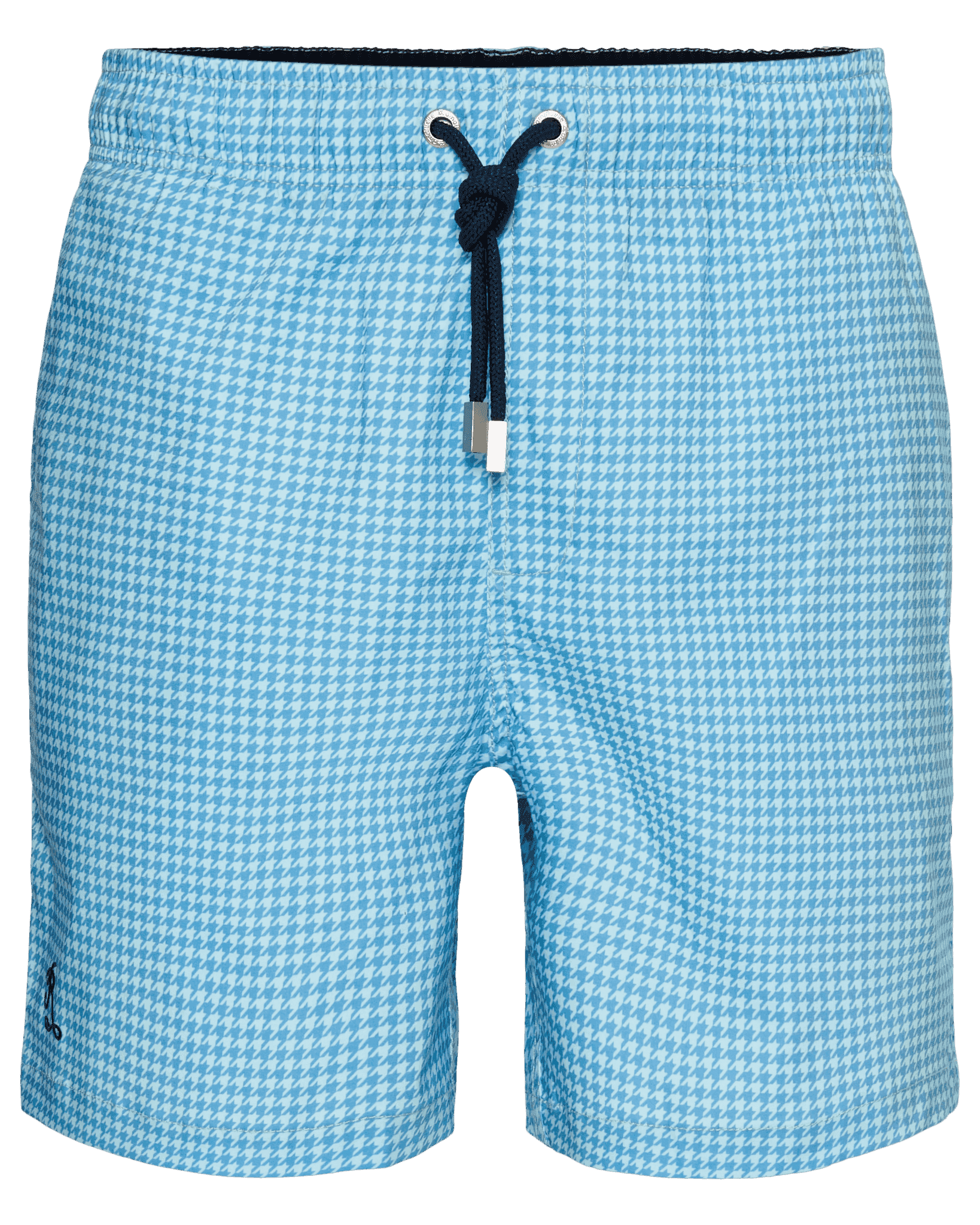1083-11 Ramatuelle swimshort Pied de Poule  lapis front