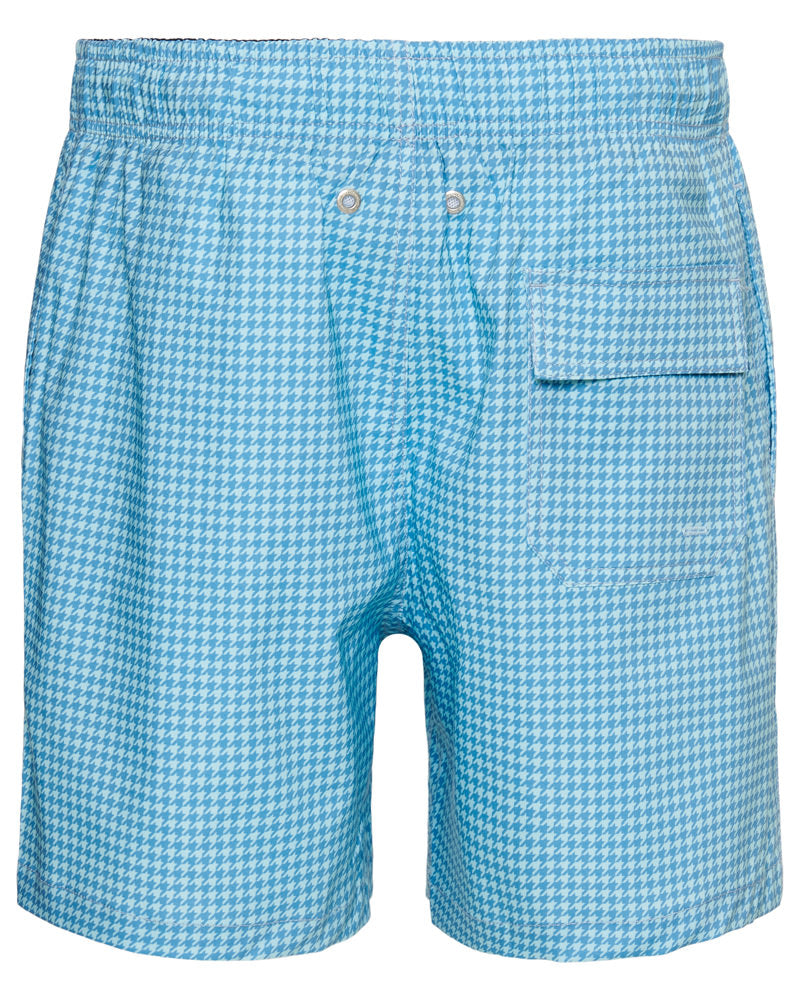 Pied de Poule classic fit swim shorts