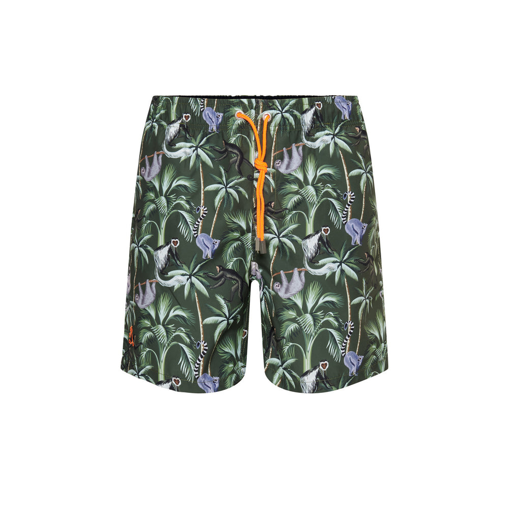1086-48-B Monkey kids Ramatuelle Swimshorts dark green