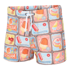 Zwemshort met ijsjesprint in de camerahoek van de voorbeeldfoto